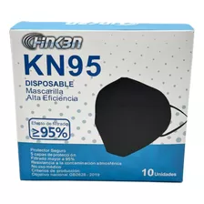 Mascarillas Certificadas Hinken Kn95 100 Unidades Negra