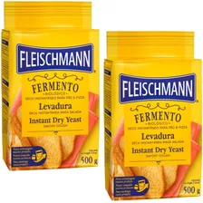 2 Fermento Biológico Seco Instantâneo Massa Salgada 500g