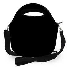 Bolsa Lancheira Térmica Neoprene Preto Liso Isoprene