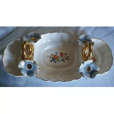 Antiguo Copetinero O Bombonera, Caramelera De Porcelana