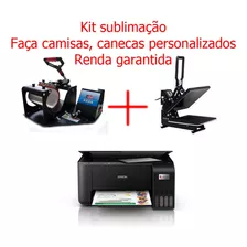  Impressora L3150 Sublimação + Prensa Caneca + Prensa A3 