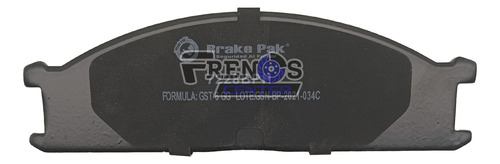 Pastilla Freno Del Brake Pak Para Nissan D21 4x2 Foto 3