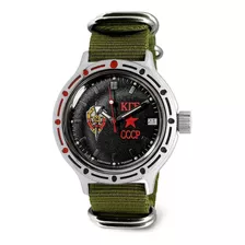 Reloj Hombre Vostok 420457-gn-b Automático Pulso Verde En