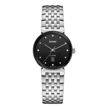 Rado Florence Classic Diamonds Black Dial Stainless Steel 