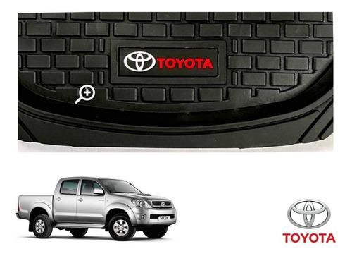 Tapetes 3d Logo Toyota + Cubre Volante Hilux 2007 A 2012 Foto 7