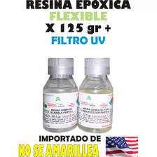 Resina Gemelos Flexible Epoxica Calcomanias X125gr Vinilos
