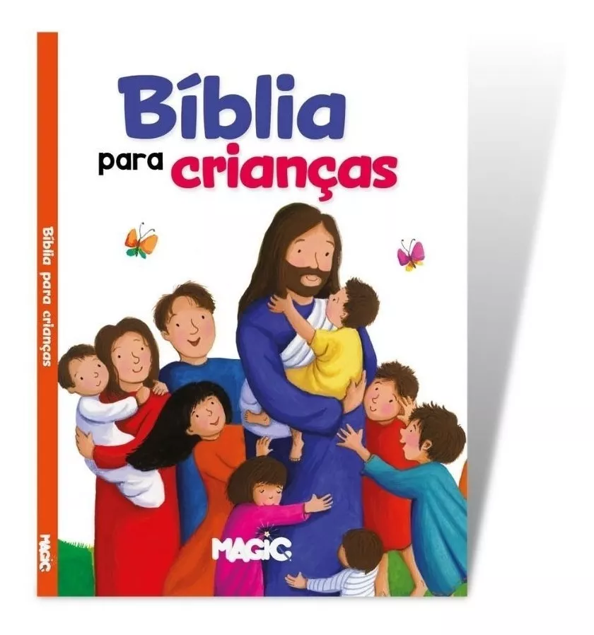 Bíblia Infantil Ilustrada Para Criança 128 Páginas Magic