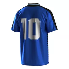 Camiseta Argentina Azul Maradona Messi Algodón Retro