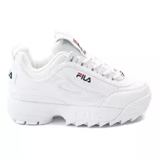 Tenis Fila 2 Mod. 1452021 Disruptor 2 Blanco Niño Chico / J