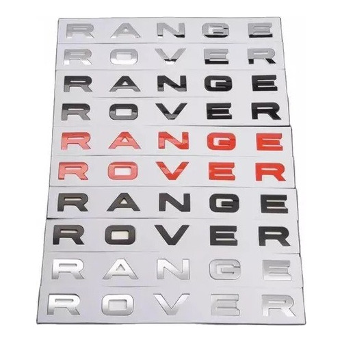 Emblema Range Rover Letras Adheribles Varios Colores Foto 6