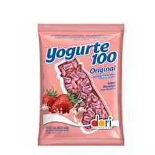  Bala Mastigavel Yogurte 100 Dori 600gr Morango- A Melhor-