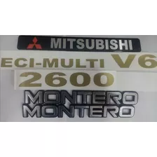 Emblemas Para Mitsubishi Montero 2600 Laterales Y Plaquero 