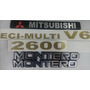 Emblemas Laterales Mitsubishi Montero 3000.  Mitsubishi MONTERO 4X4 CLOSED