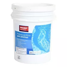 Pintura Acrílica De Piscina Base Acuosa 20 L Celeste Promet