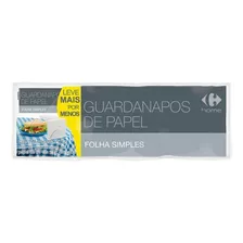 Kit Guardanapo Folha Simples Carrefour - 50 Unidades