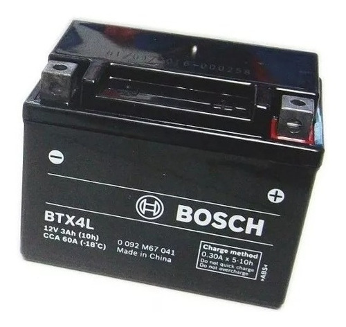 Bateria Moto Gel Agm Bosch Btx4l Ytx4l-bs 12 V 3 Ah
