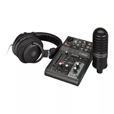 Yamaha Ag03 Pack Streaming Grabación Mic Auris Consola Nuevo