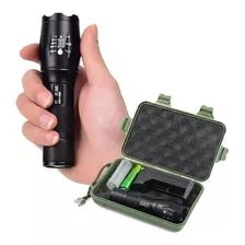 Linterna Militar Zoom Recargable Estuche La+potente