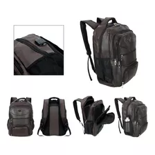 Mochila Executiva Masculina Couro Impermeável Reforçada