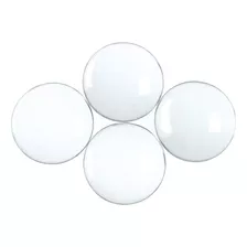50mm Round Glass Cabochons - 2 Inch - 11mm Thick - Clea...