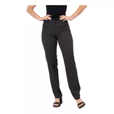 Pantalon De Vestir Elastizado Talles Grandes Recto Mujer 