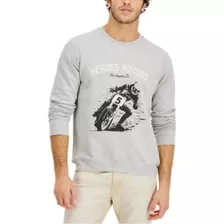 Sweater Heroes Motors Hombre Sudadera Gris Xl