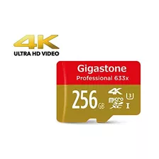 [4k Ultra Hd] Gigastone Pro 256gb Micro Sd Card U3 Up To