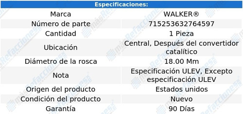 Sensor Oxgeno Central, Despus Cc Xc70 L4 2.0l 15-16 Foto 6