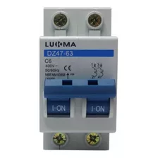 Disjuntor Din Bipolar 6amp Lukma 34012