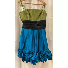 Vestido De Fiesta Adrianna Papell T 14,( Usa) L-xl Alta Cost