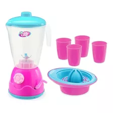 Kit Liquidificador Cozinha Infantil Menina Brincar - Usual
