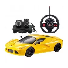 Carrinho Controle Remoto S/fio Amarelo Volante Pedal Oferta