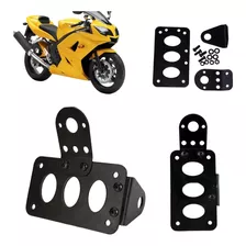 Porta Placas Lateral Central Para Moto Rocketman Italika Etc