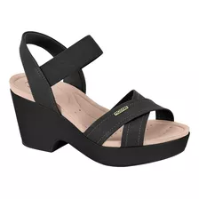 Sandália Feminino Salto Alto Anabela Conforto Modare 7137117