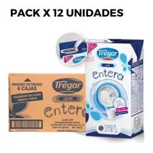 Leche Entera Larga Vida Tregar X 12 Unidades