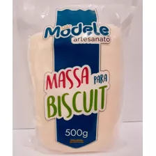 Massa Para Biscuit 500g- Pele (porcelana)*uso Profissional Cor Porcelana