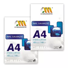 200 Folhas 2 Pacote Papel Sublimação 100g A4