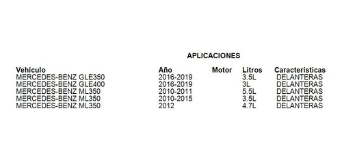 Balatas Delanteras Mercedes-benz Gle400 2018 3.0l Brembo Foto 3