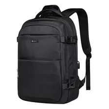 Bolso Morral Portail Hardley Puerto Usb Anti Robo 28l Color Negro