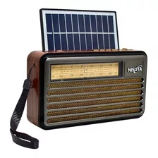 Radio Retro Nisuta Nsrv22s Parlante Bluetooth Fm/am Solar