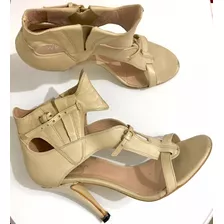 Sandalias Werner Gladiadoras Taco Alto Hechas A Mano