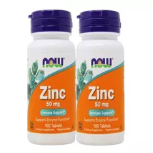 Zinc 50mg Americano Puro Sin Gluten Promo 2 Frascos