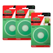 3 Fita Dupla Face Threebond 1,2 Cm / 2 Metros - Suporta 400g