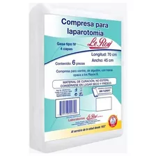 Compresa Laparotomía No Estéril C/6 Trama Opaca