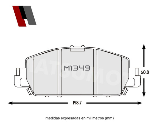 Pastilla De Freno Cermica Delanteras Honda Accord 2013-2015 Foto 3