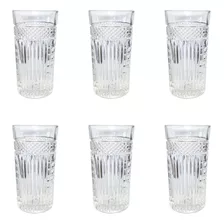 Vaso Radiant Boston Libbey Vidrio Labrado 473 Ml Agua X 6 U Color Transparente