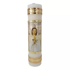Cirio O Vela De La Virgen Rosa Mistica