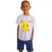 Camisa Camiseta Infantil Charman Der Pokemo Desenho Serie