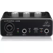 Interface De Aúdio Behringer U-phoria Um2