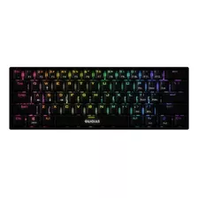 Teclado Gamer Mecanico Gamdias Hermes E3 Rgb Switch Blue Color Del Teclado Negro